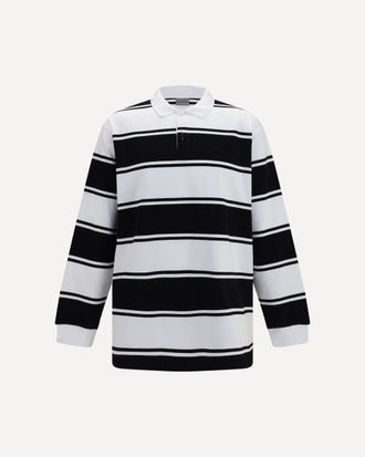 Balenciaga Striped long-sleeve Polo Male S