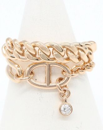 Herm&egrave;s Pink Gold Pink Gold (18K) Band Ring (Pre-Owned)