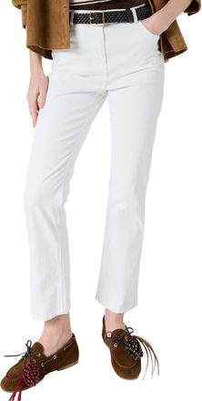 Gerard Darel Adela Slim Fit Jeans in White at Nordstrom, Size 12