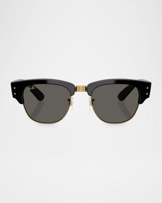 Ray-Ban Men & apos;s RB0316S Mega Clubmaster A$AP ROCKY Blacked Out Collection Square Sunglasses
