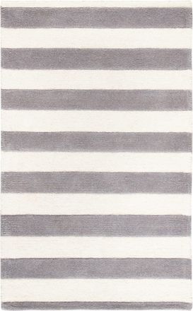 Safavieh Alfombra moderno de lana gris/blanco, 122 x 183 cm