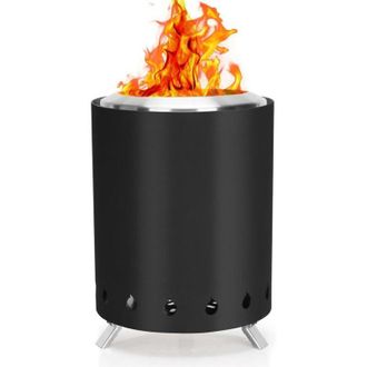 OEM Brasero Port&aacute;til De Mesa De 18 Cm - Sin Humo (pellets/le&ntilde;a) - Incluye Bolsa - Camping/patio/balc&oacute;n -crezuo