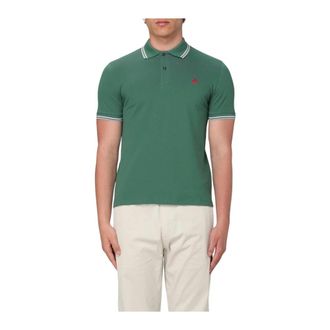 Peuterey Polo Shirts, male, Green, S, Short Sleeve Polo Shirt