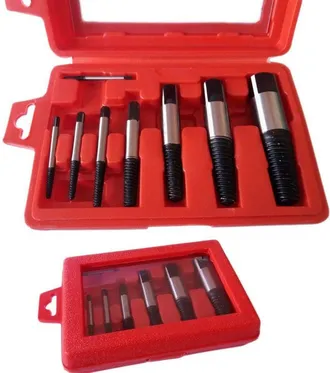 Trade Shop Trade Shop - Kit 8 Estrattori Conici Per Viti Bulloni Spezzate Prigionieri Estrattore Conico