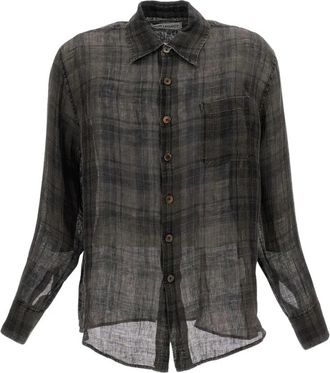 Our Legacy Above Shirt - Heren - Casual Overhemden - Veelkleurig - L - Linnen - Overhemden