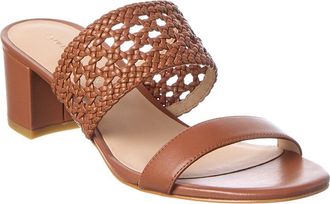 Stuart Weitzman Briar Block 50 Leather Sandal