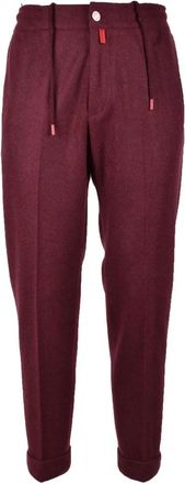 Kiton Trousers Cashmere - Red