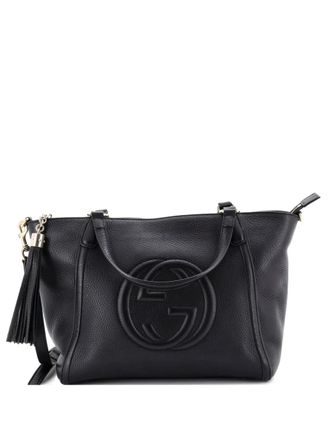Gucci Soho Convertible Top Handle Bag Leather Small satchel - Black