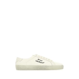 Saint Laurent Schoenen, Dames, Wit, 36 EU, Stijlvolle Sneakers