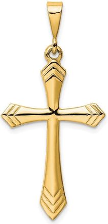 Diamond2Deal 14k Gold Passion Cross Pendant