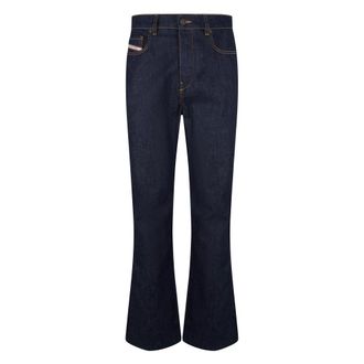 Diesel Wide Jeans, male, Blue, Size: W38 Flared Jeans