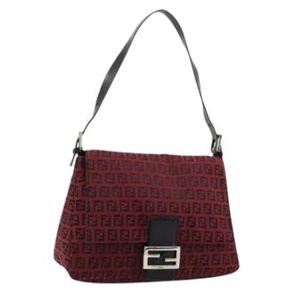 Fendi Pre-owned Shoulder Bags, female, Red, Size: ONE SIZE Pre-owned Zucchino Shoulder Bag