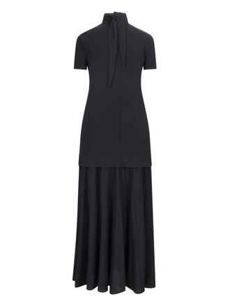 Jil Sander Womens Dresses Black Viscose