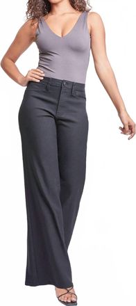 YMI Hyperstretch High Rise Wide Leg Pants In Black