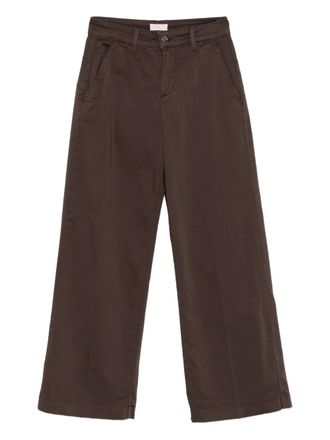 Liu Jo pockets wide-leg trousers - Brown