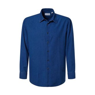 Baldessarini Luke Shirt - Heren - Casual Overhemden - Blauw - M - Overhemden