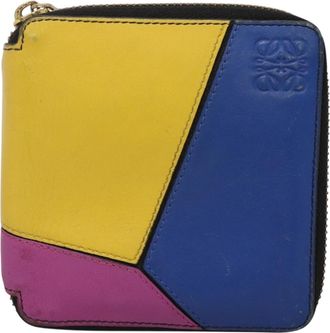 Loewe Puzzle Multicolour Leather Wallet (Pre-Owned)