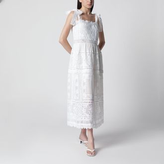 Zimmermann Ivory Aster dress with lace trim
