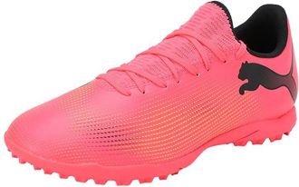 Puma Puma Men Future 7 Play Tt Soccer Shoes, Sunset Glow-Puma Black-Sun Stream, 6.5 UK