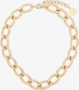 By Alona Gold-Plated Taylor Chain Link Necklace - Womens - 18kt Gold Plated Brass