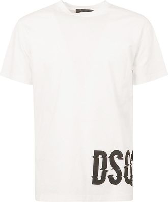 Dsquared2 White Logo Print T-Shirt