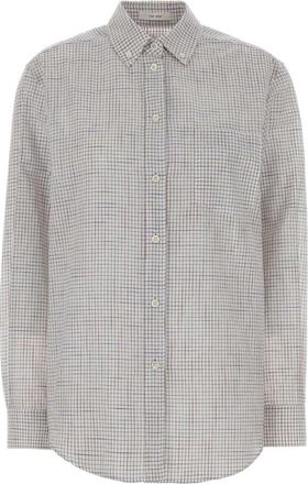 The Row White Regular Stripes Shirt