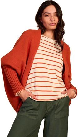 Celtic & Co. Long Sleeve Cocoon Cardigan in Burnt Orange at Nordstrom, Size X-Small