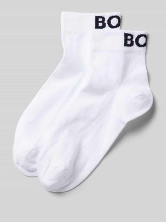 HUGO BOSS Socken mit Label-Stitching im 2er-Pack in Weiss, Größe 35-38