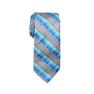 Van Heusen Mens Plaid Professional Neck Tie Blue Size Regular