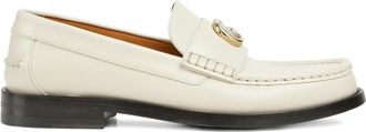 Gucci Double G leather loafers - White