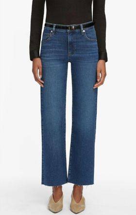 Frame Denim Mellow Wide Leg Jeans In Blue