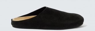 The Row New Lucca suede slip-on shoes