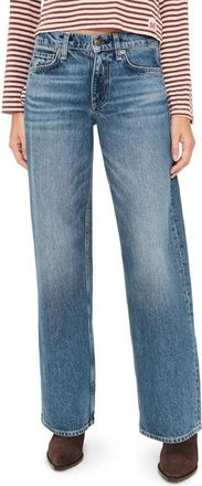 Rag & Bone Womens Miramar Andi Wide-Leg Jeans, Scarlet