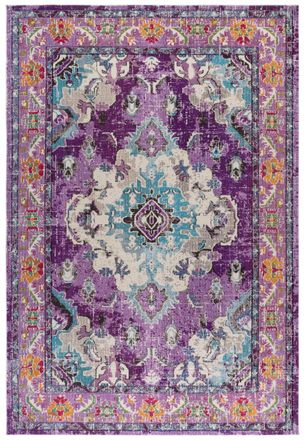 Safavieh Alfombra tradicional de polipropileno morado/azul, 235 x 335 cm
