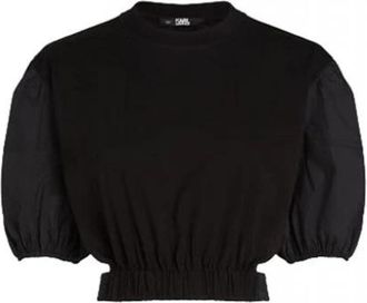 Karl Lagerfeld Tops - Dames - T-shirts - Zwart - M - Tops