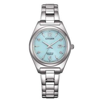 Citizen WoMens Silver Watch EW2601-81M Titanium - One Size