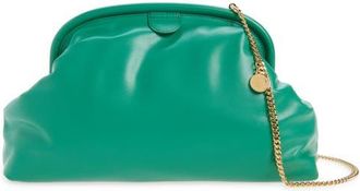 Stella McCartney Falabella Padded Faux Leather Clutch with Chain in Bright Green at Nordstrom