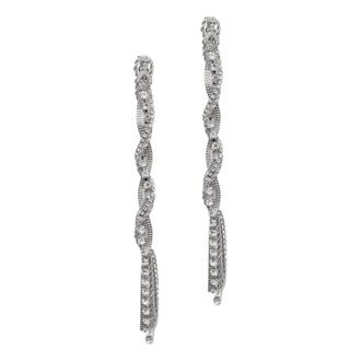 Patrizia Pepe Diamanten kettingoorbellen - Dames - Accessoires - Grijs - Maat: ONE Size