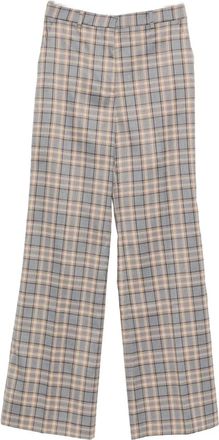 Manuel Ritz check-pattern trousers - Grey