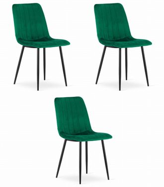 OEM Silla Lava - Terciopelo Verde Oscuro X 3