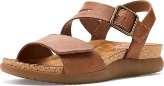 S&ouml;fft Halle Womens Sandals Luggage : 7.5 B - Medium, Faux Leather