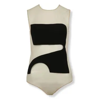 Courr&egrave;ges Body, female, Black, Size: L Illusion AC Bodysuit