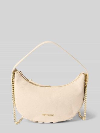 Hey Marly Handtasche aus Rindsleder-Mix mit Label-Applikation in Ecru, Gr&ouml;&szlig;e 1