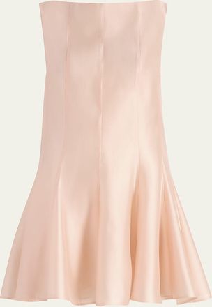 Khaite Mags Sleeveless Paneled Short Dress
