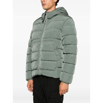 C.P. Company Hooded Quilted Down Jacket - Green