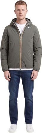 K-Way Green Logo Hood Jacket