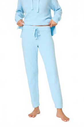 PJ Salvage Sweater Weather Banded Pants In Light Sky Blue