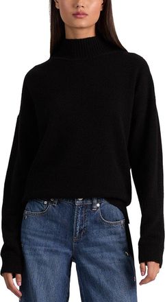 Alice & Olivia Alice + Olivia Melie Mock Neck Cashmere-Blend Pullover