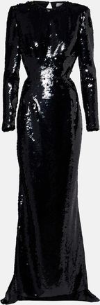 Stella McCartney Abito lungo con paillettes