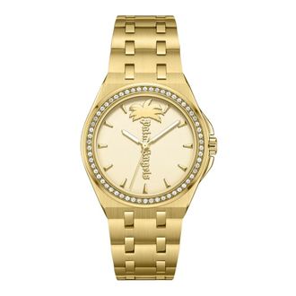 Palm Angels Pmwlg0002103 Horloge - Dames - Accessoires - Geel - Maat: ONE Size